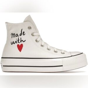 Converse Chuck Taylor All Star Platform “Made With Love” Women’s Size 7